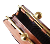 MINI KISSLOCK BAG - NAPPA DORI