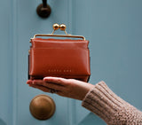 MINI KISSLOCK BAG - NAPPA DORI