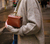 MINI KISSLOCK BAG - NAPPA DORI