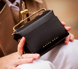 MINI KISSLOCK BAG - NAPPA DORI