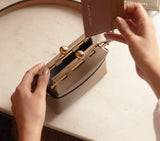 MINI KISSLOCK BAG - NAPPA DORI