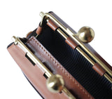 MINI KISSLOCK BAG - NAPPA DORI