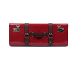 Maroon travel trunk
