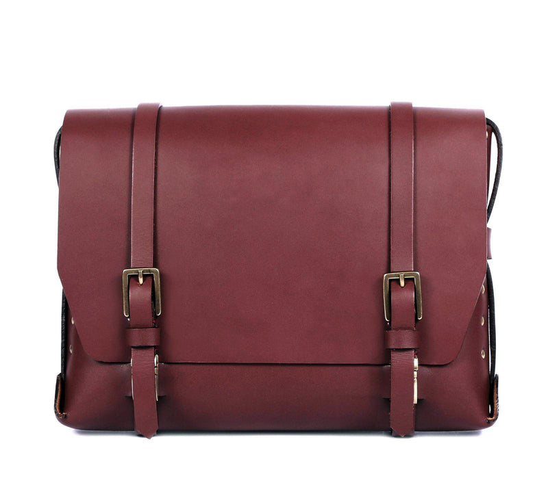 leather sling backpack