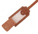 leather luggage labels