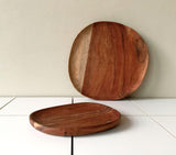 Buy round wooden tray