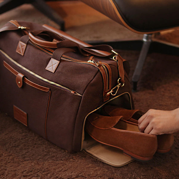 Buy Men's Weekender Bag Online | Canvas Duffle Bag – NAPPA DORI