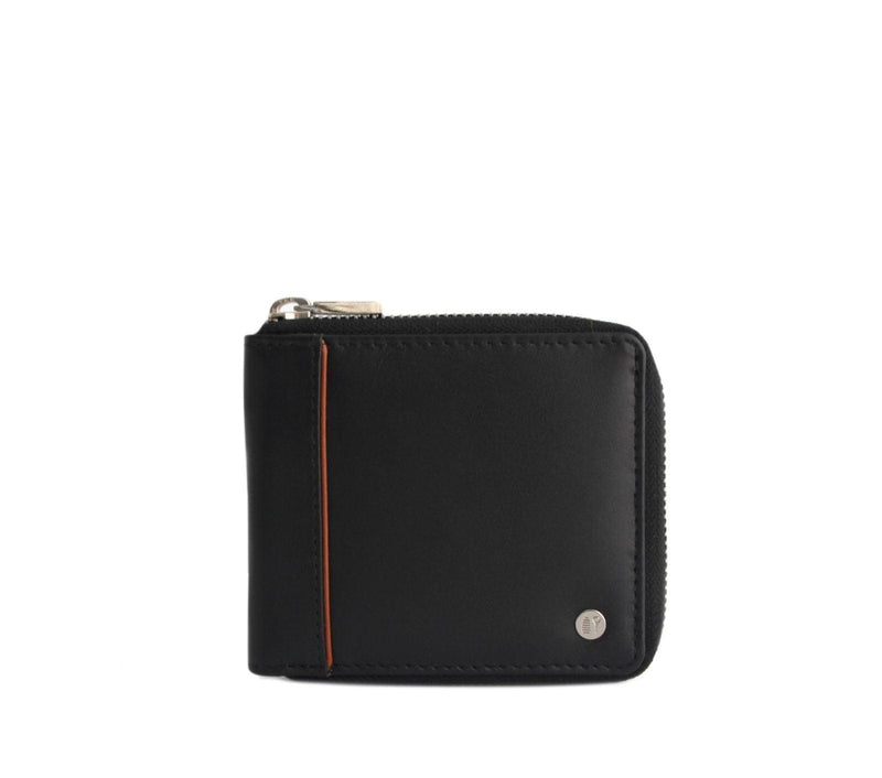 black leather wallet womens
