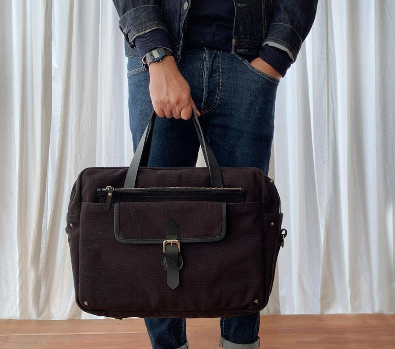 leather laptop messenger bag