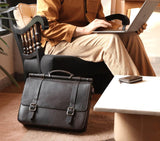 stylish leather laptop bag