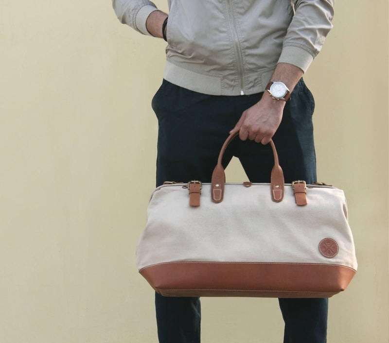 canvas duffle bag